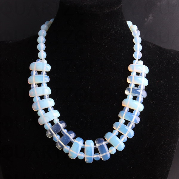 Opal Crystal Statement Necklace