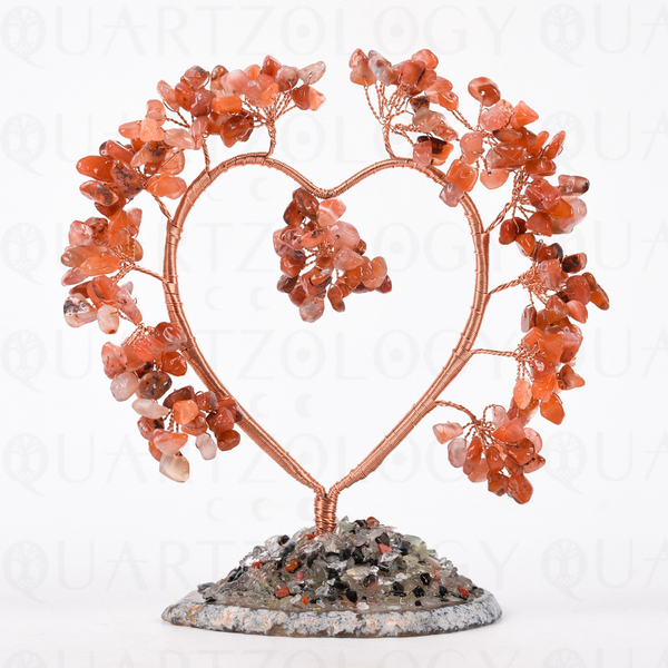 Carnelian Crystal Tree of Life Ornament
