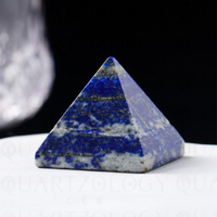 Lapis Lazuli Quartz Crystal Pyramid