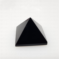 Obsidian Quartz Pyramid