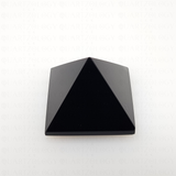 Obsidian Quartz Pyramid