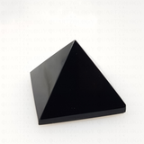 Obsidian Quartz Pyramid