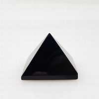 Obsidian Quartz Pyramid