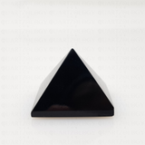 Obsidian Quartz Pyramid