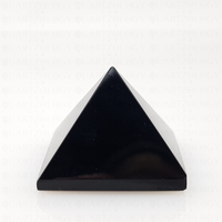 Obsidian Quartz Pyramid