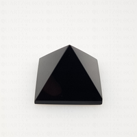 Obsidian Quartz Pyramid