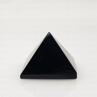 Obsidian Quartz Pyramid