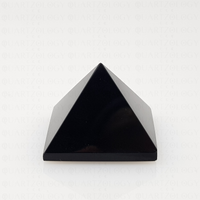 Obsidian Quartz Pyramid