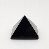 Obsidian Quartz Pyramid