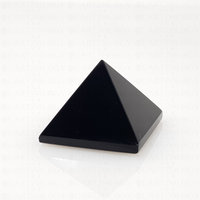 Obsidian Quartz Pyramid