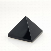 Obsidian Quartz Pyramid