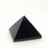 Obsidian Quartz Pyramid