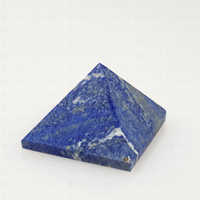 Lapis Lazuli Quartz Crystal Pyramid