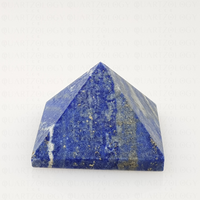 Lapis Lazuli Quartz Crystal Pyramid