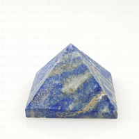 Lapis Lazuli Quartz Crystal Pyramid